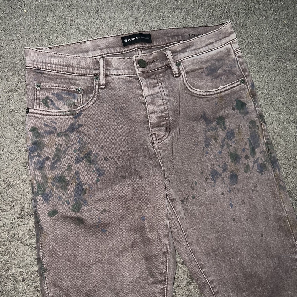 Purple Brand Men's Sepia Oil Spill Jeans Pants Size 32x30